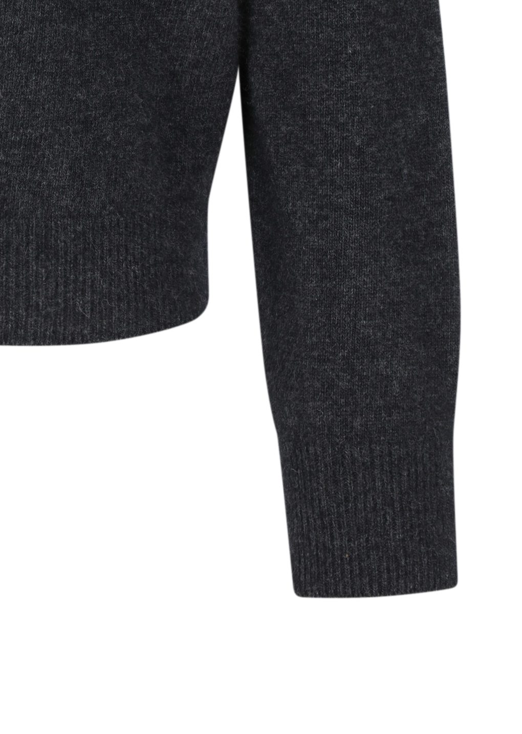 racoon hoodie knit, charcoal