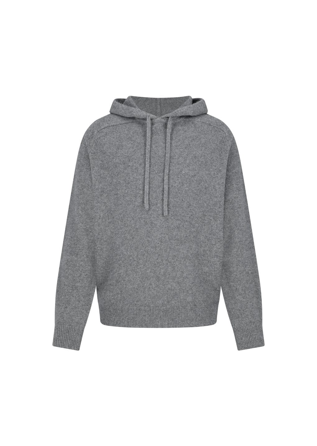racoon hoodie knit, grey
