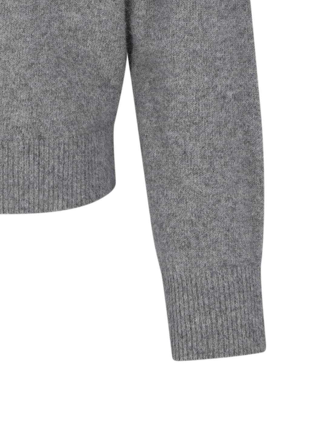 racoon hoodie knit, grey