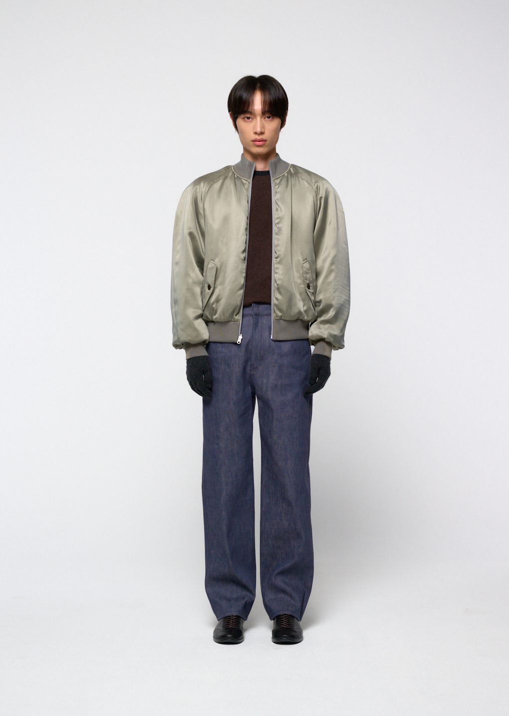 men's colored straight fit denim, blue