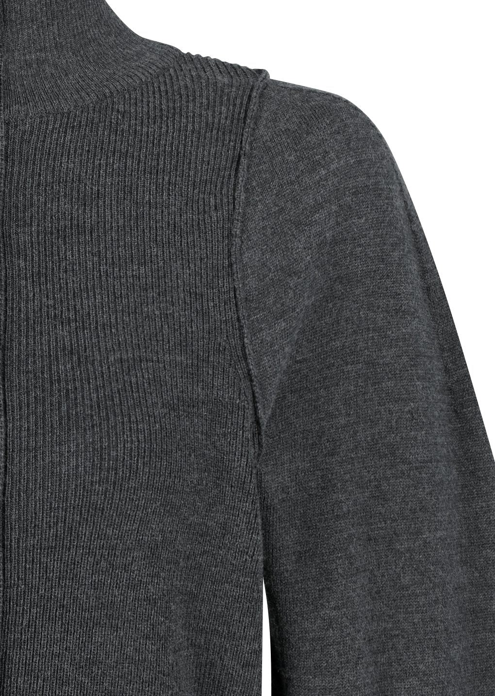 blocking button up cardigan, charcoal