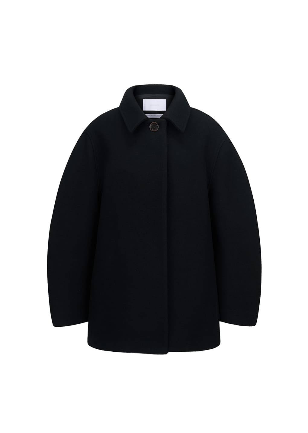 hourglass half coat, black