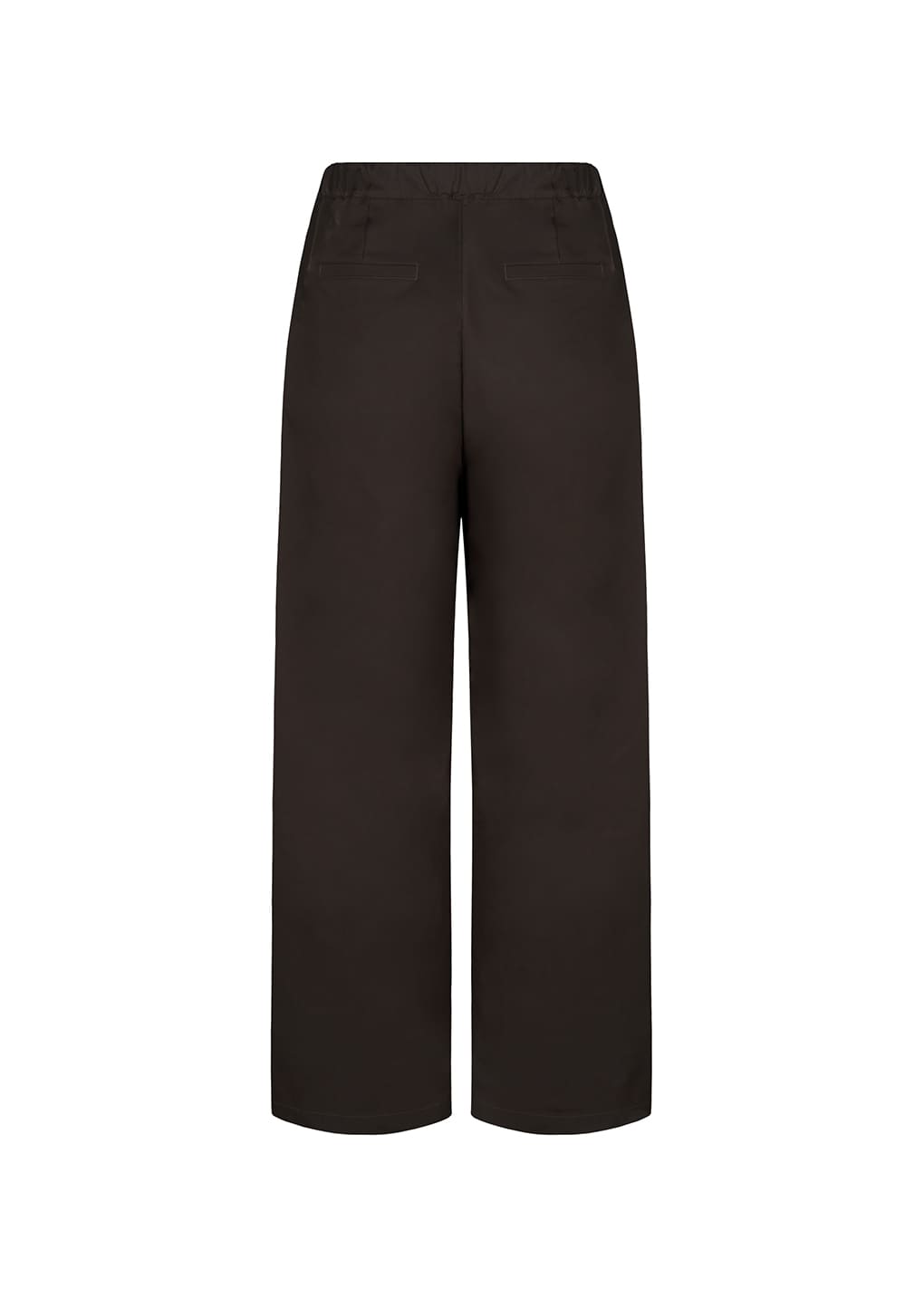 two tuck balloon pants, dark brown