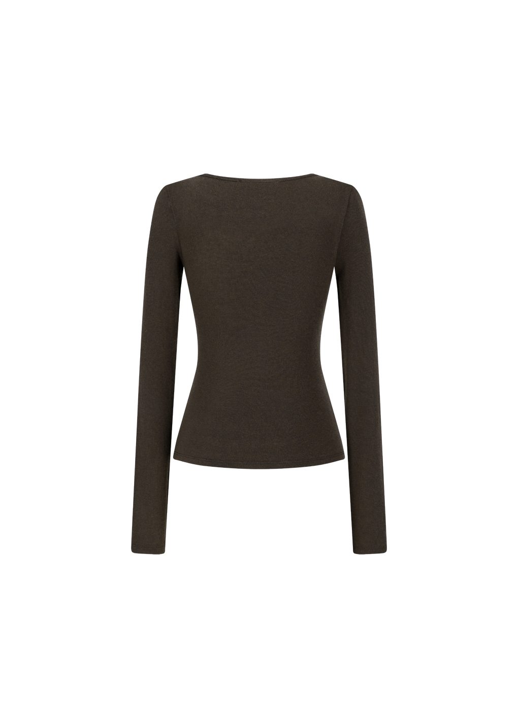 round t-shirt, brown