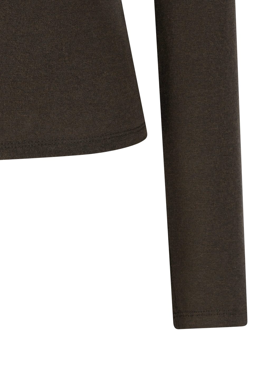 round t-shirt, brown