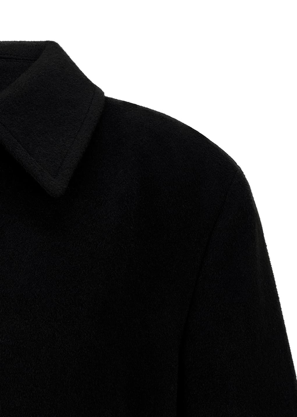 single breasted maxi long coat, black
