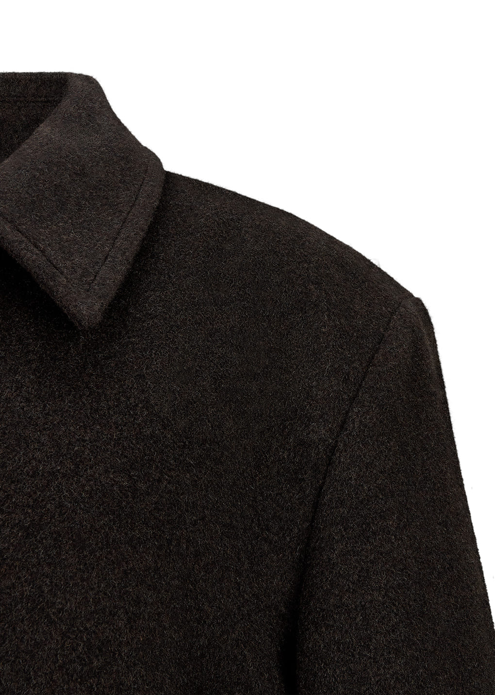 single breasted maxi long coat, dark brown