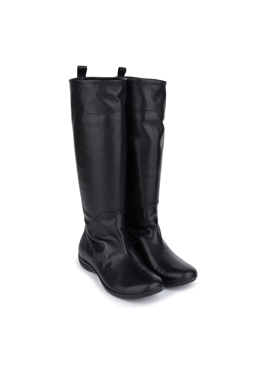 vibram long boots, black