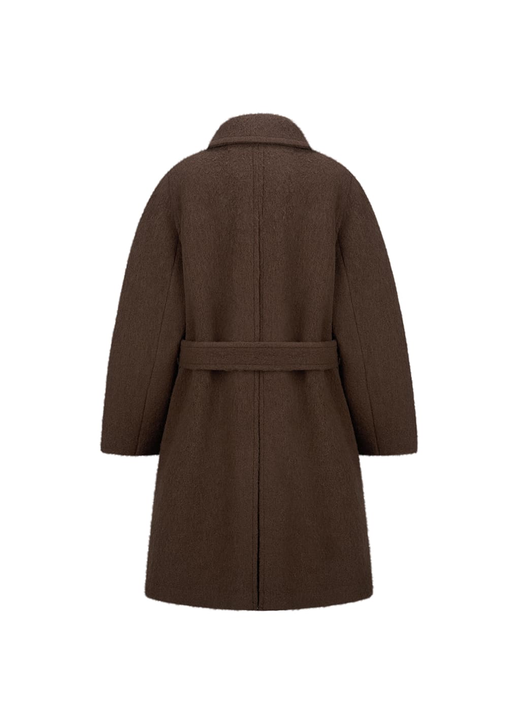 alpaca raglan coat, brown
