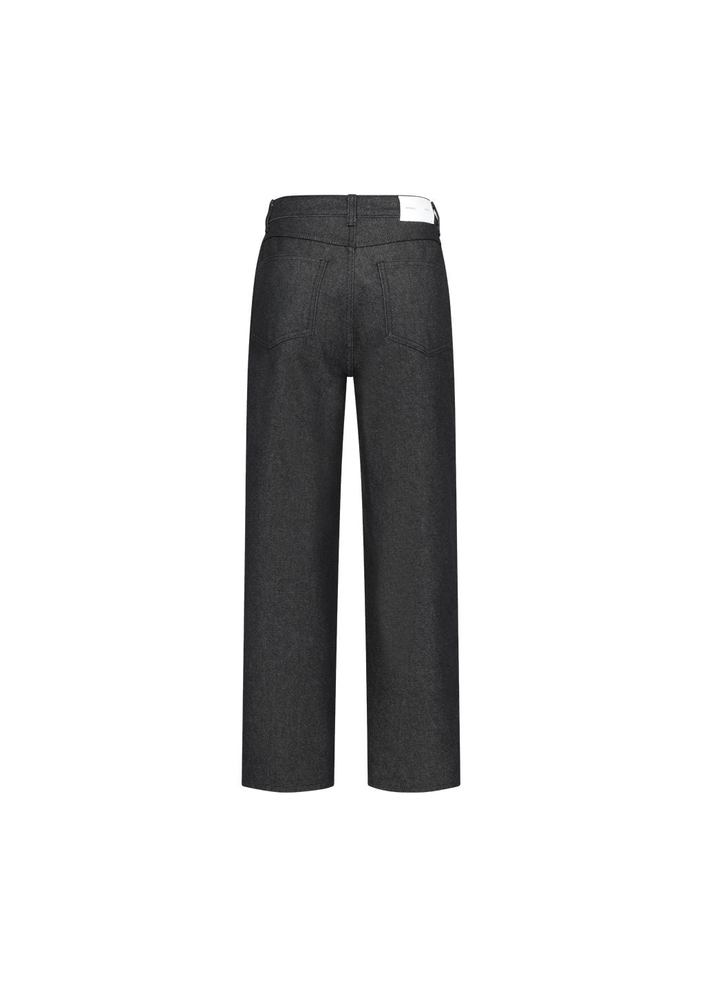 colored straight fit denim, black