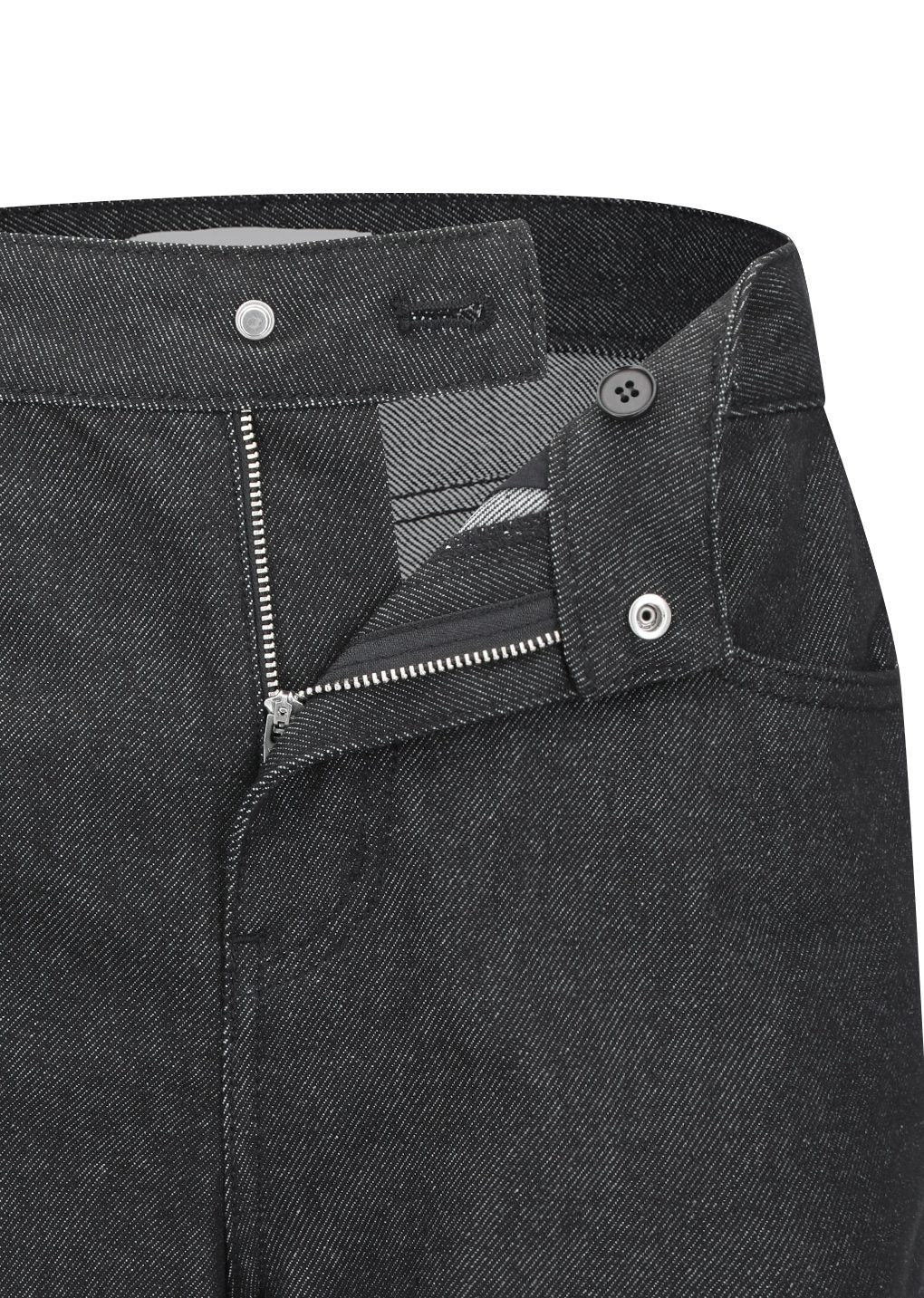 colored straight fit denim, black