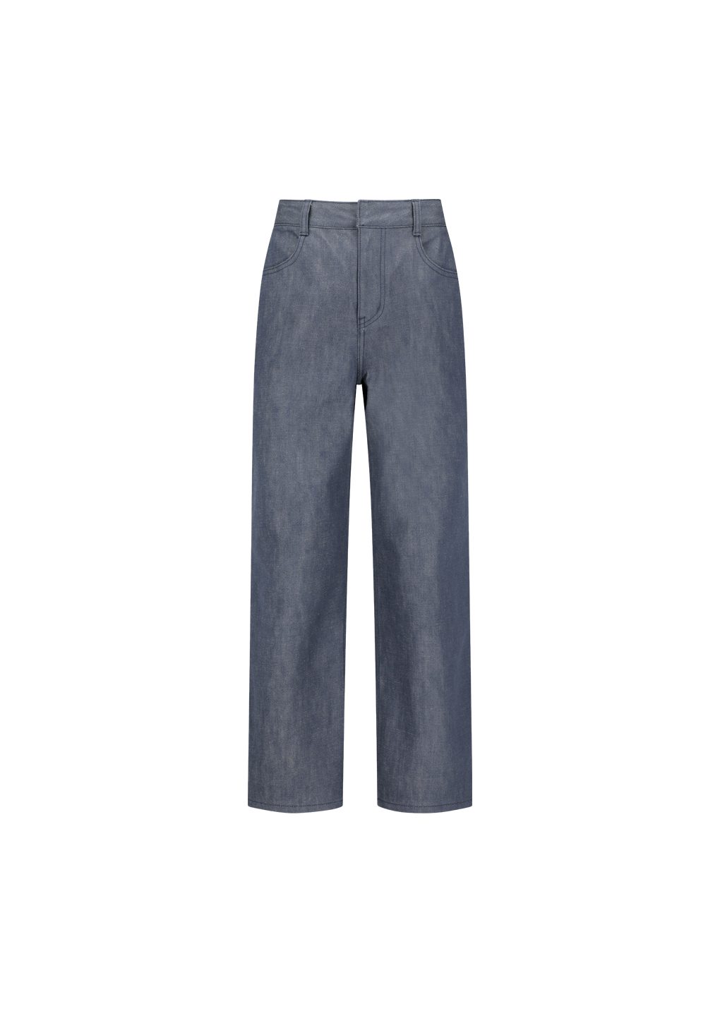 colored straight fit denim, blue