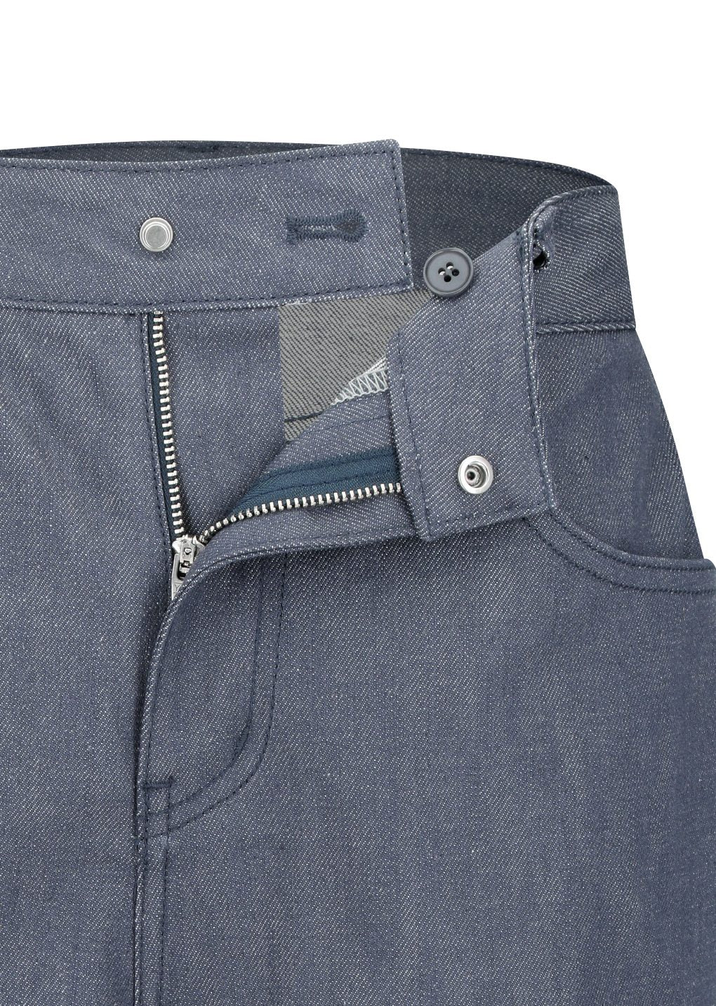 colored straight fit denim, blue