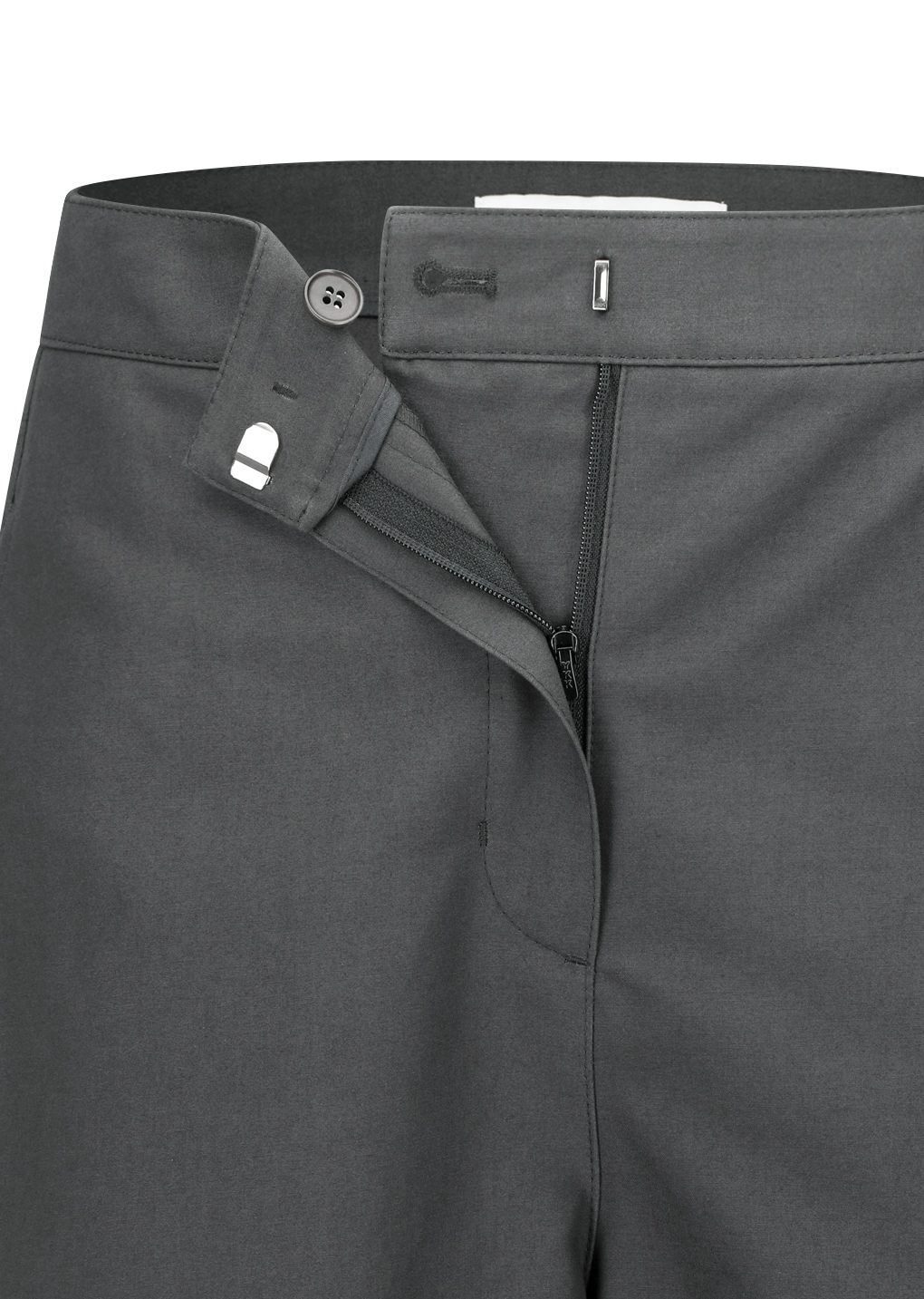 curved long pants, charcoal