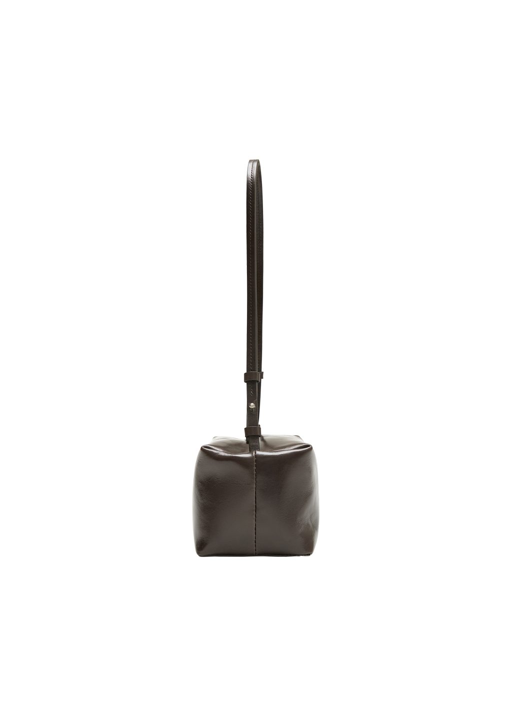 mini cubo bag, khaki brown