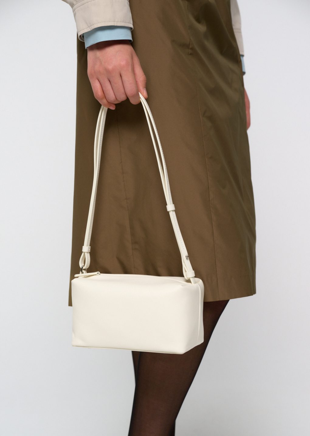 mini cubo bag, white