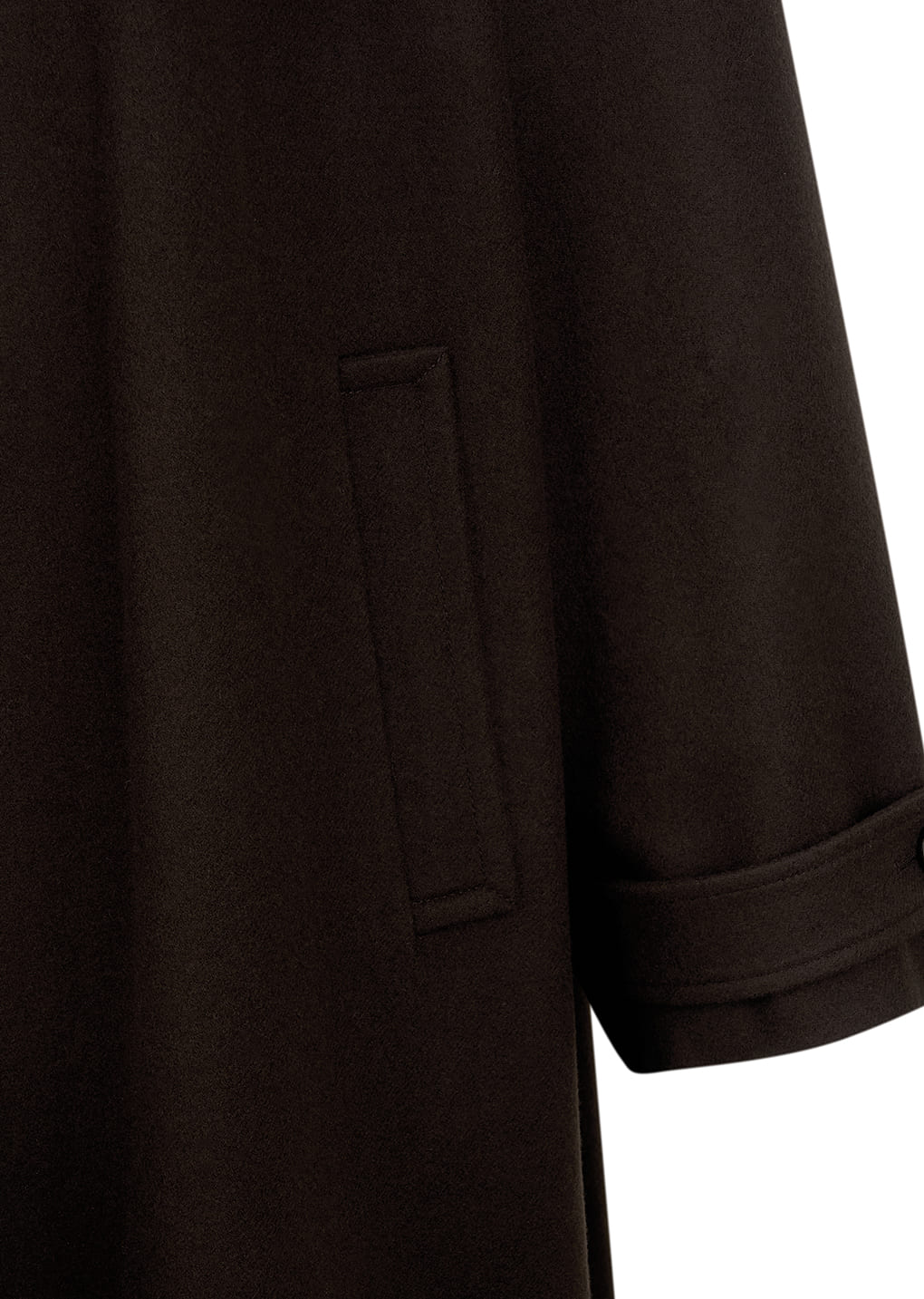shirring coat, brown