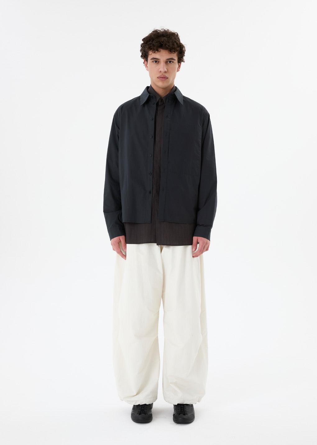 basic pocket shirts, navy hover