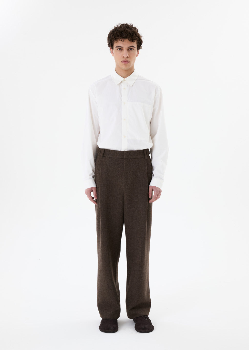 basic pocket shirts, ivory hover