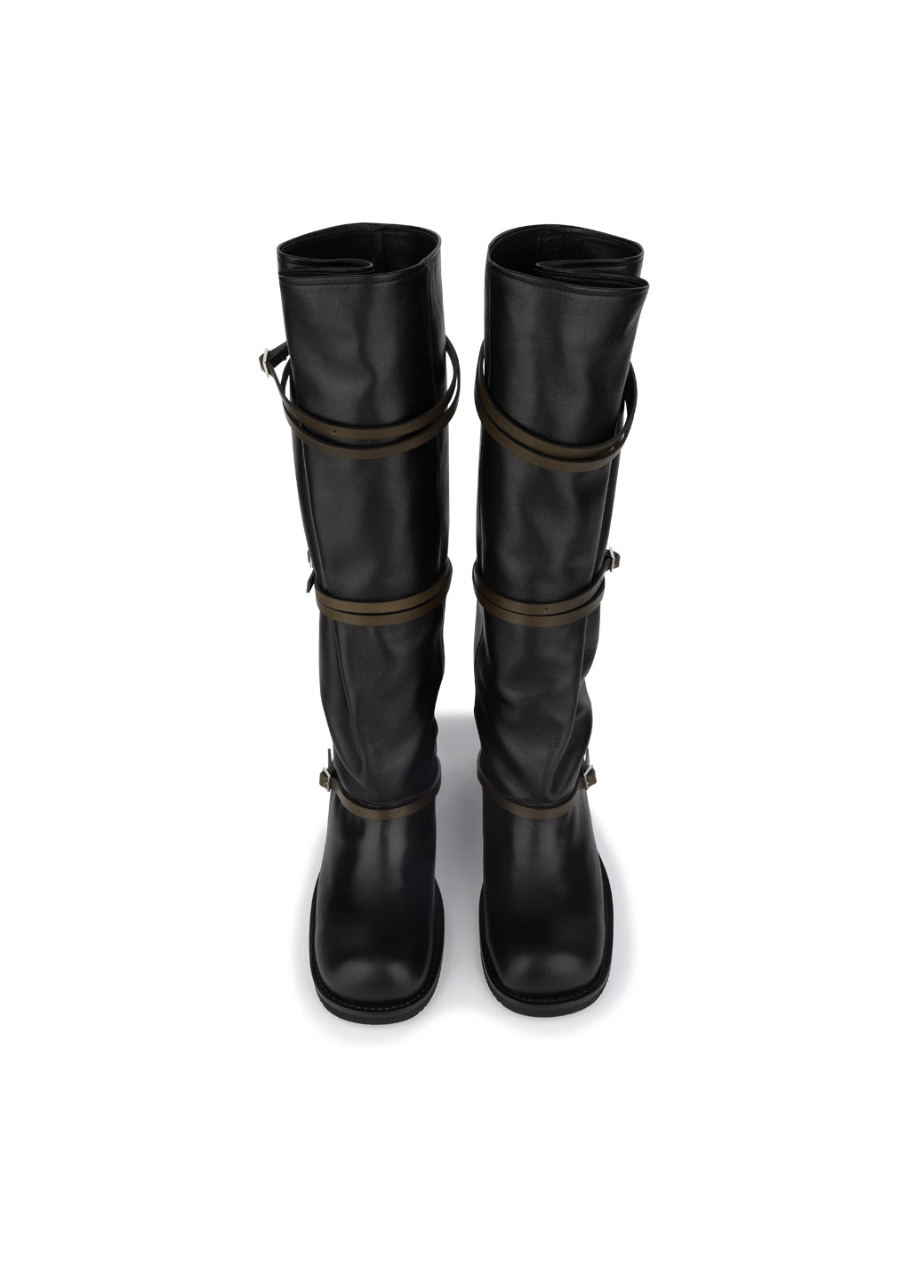 belt long boots, black