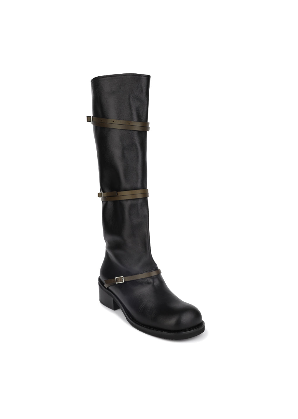 belt long boots, black