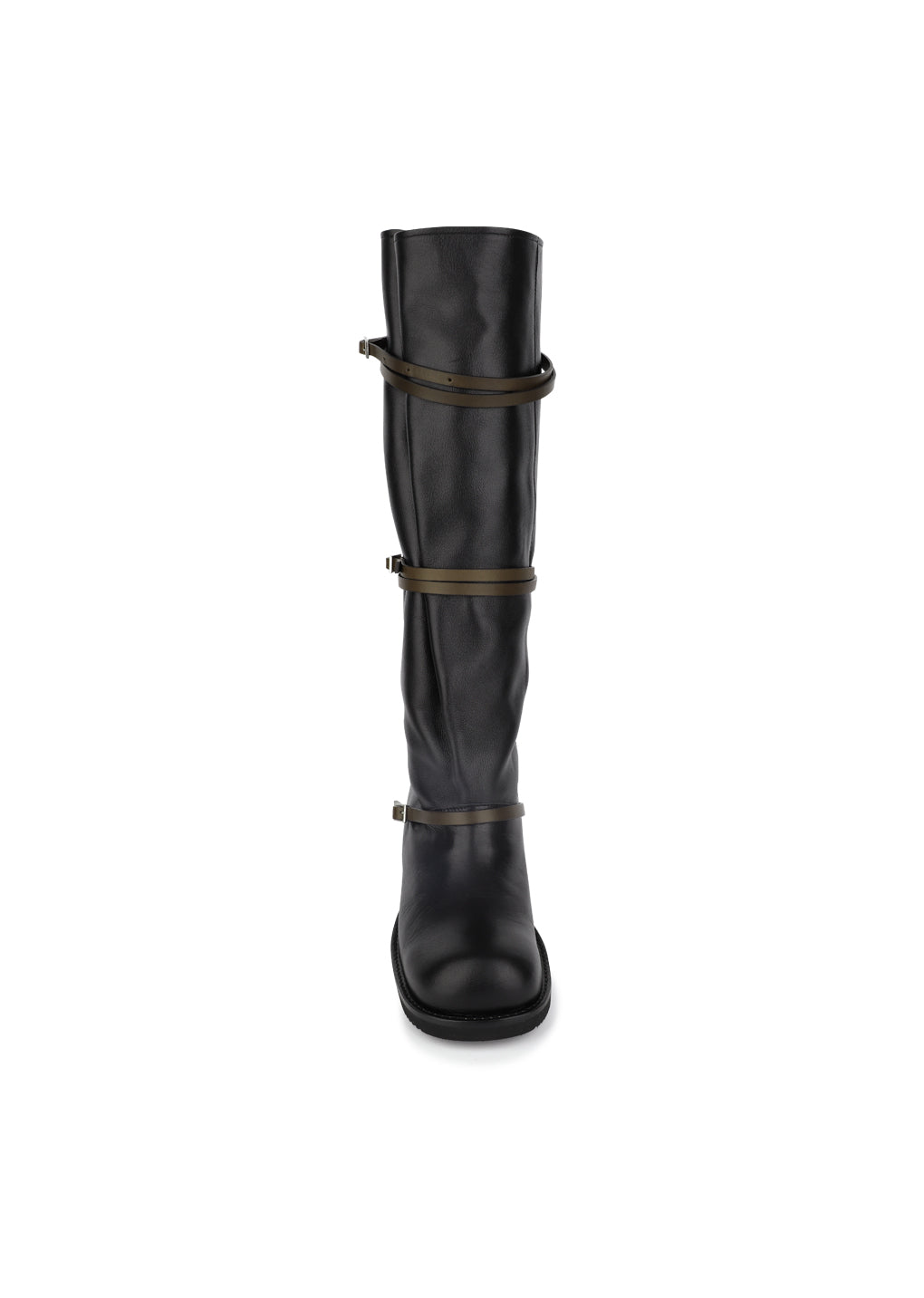 belt long boots, black