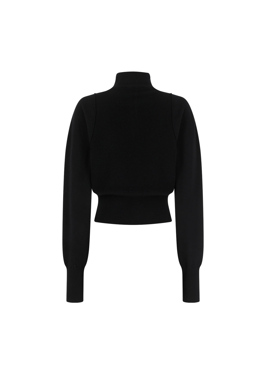 blocking button up cardigan, black hover