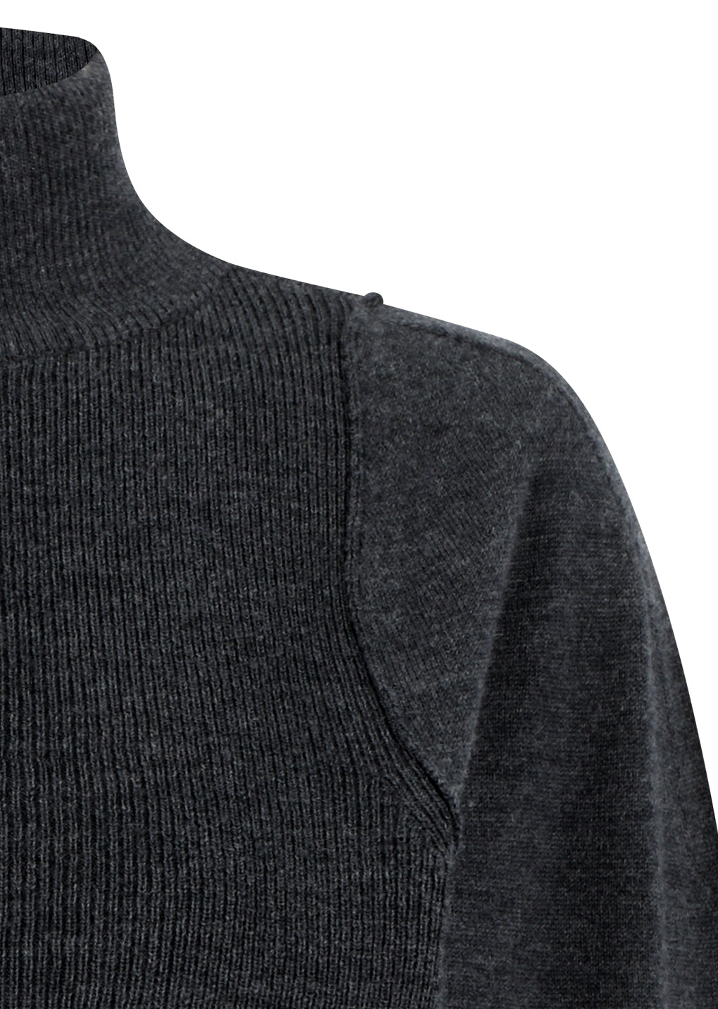blocking button up cardigan, charcoal