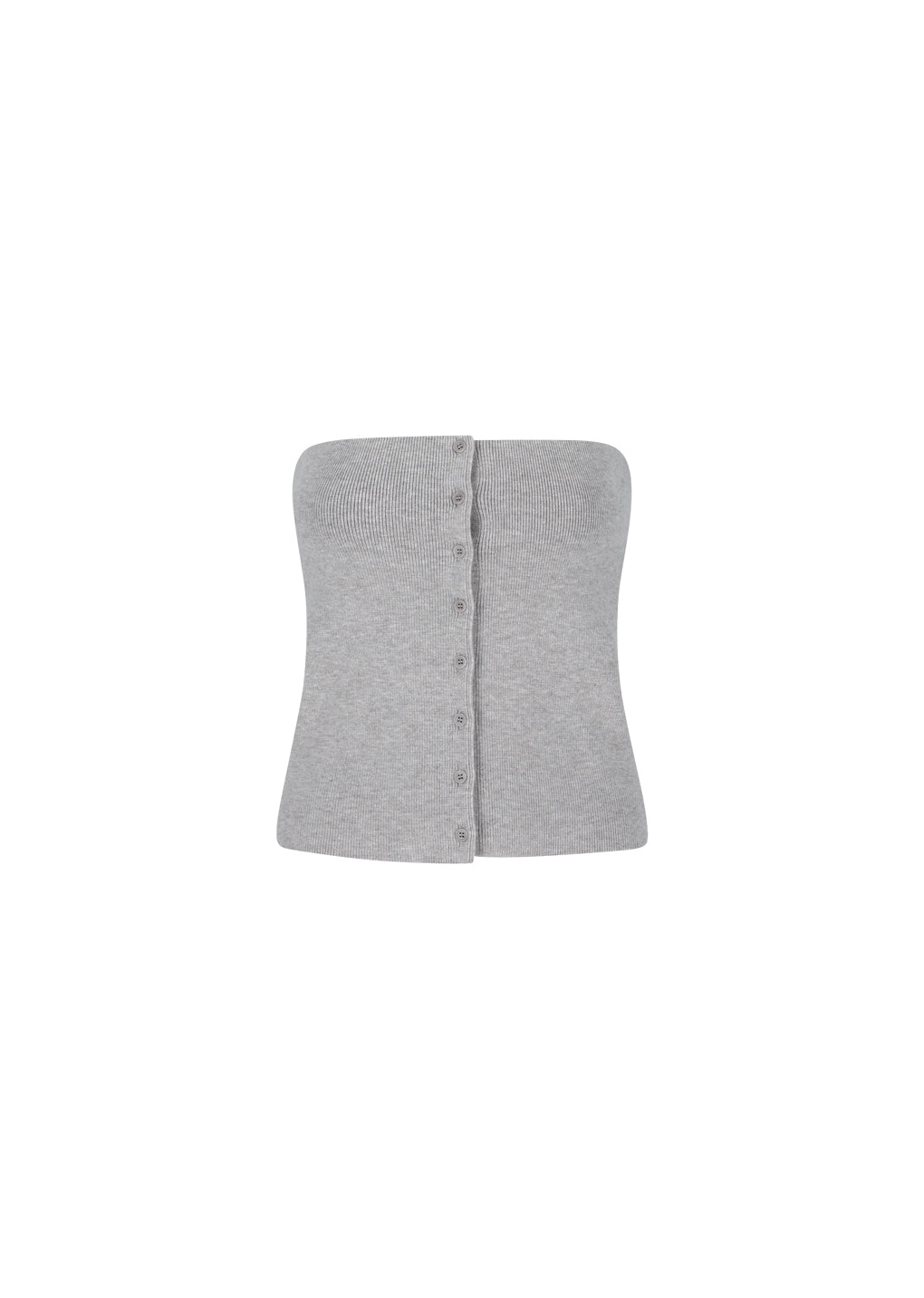 cape top & bandeau set, light grey