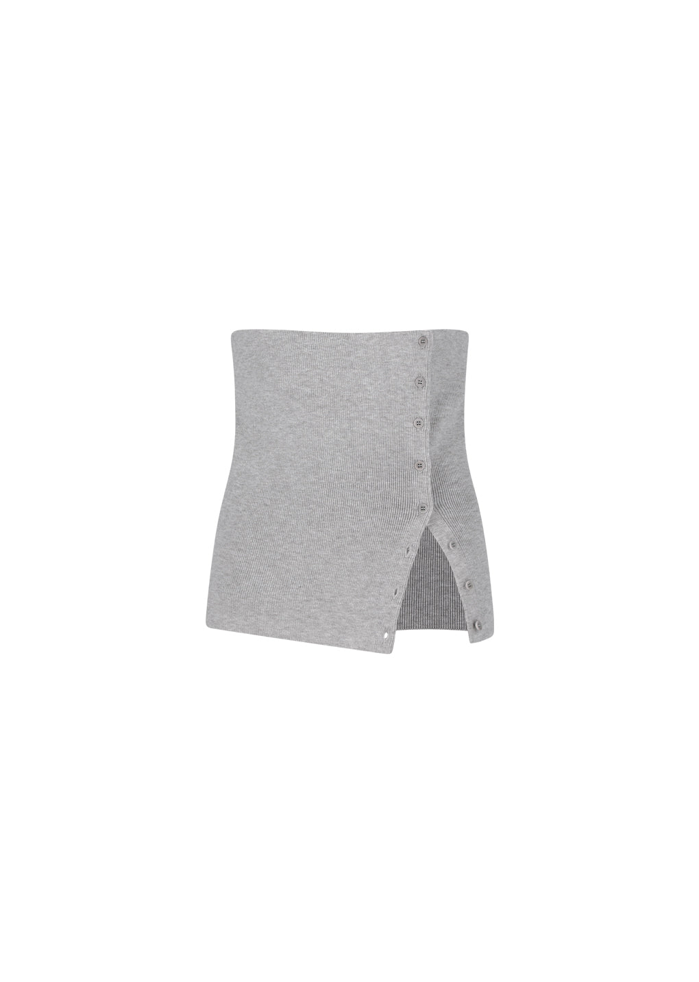 cape top & bandeau set, light grey