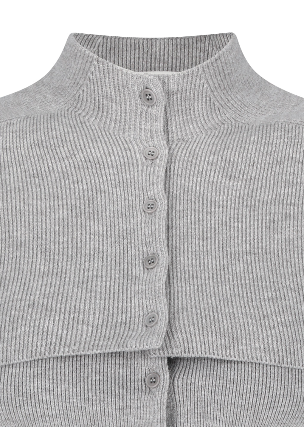 cape top & bandeau set, light grey