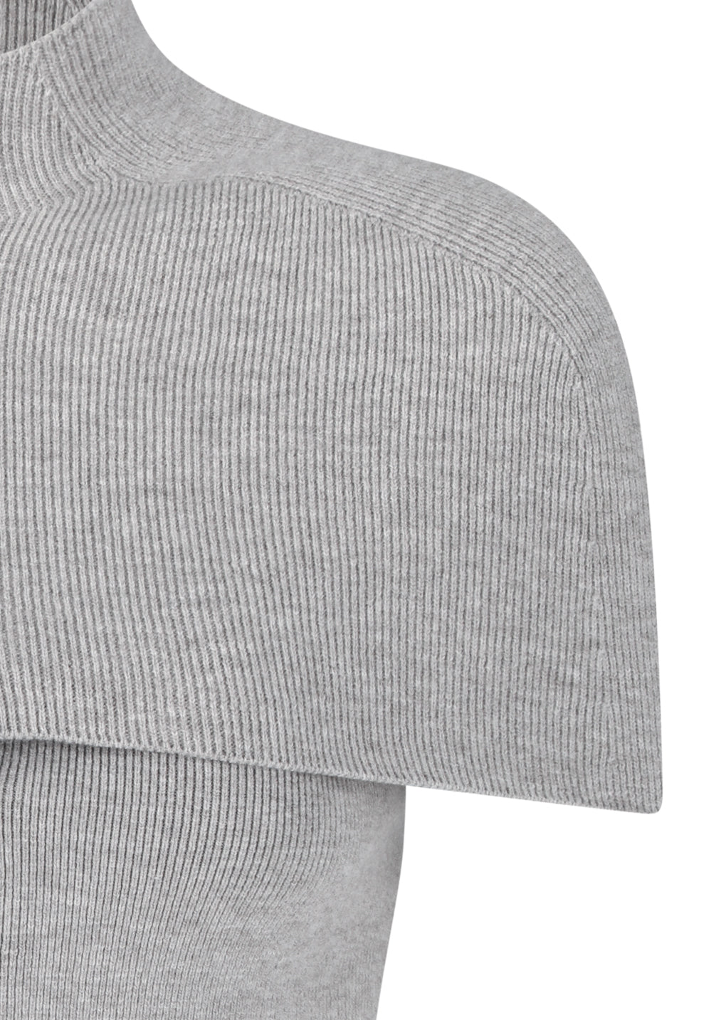 cape top & bandeau set, light grey