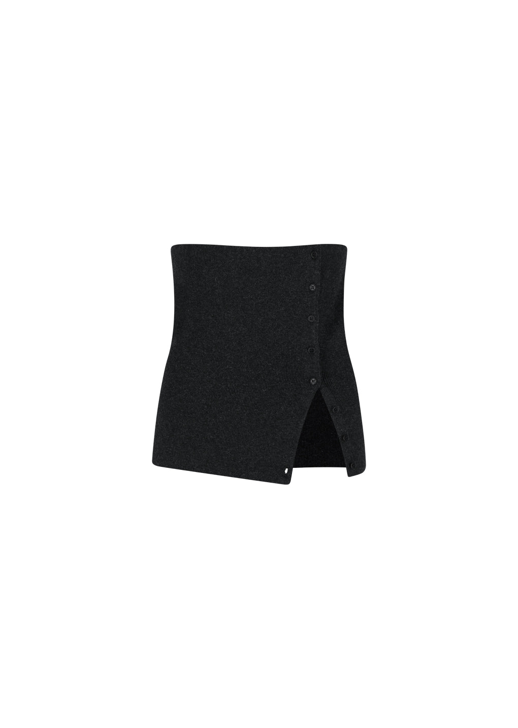 cape top & bandeau set, charcoal