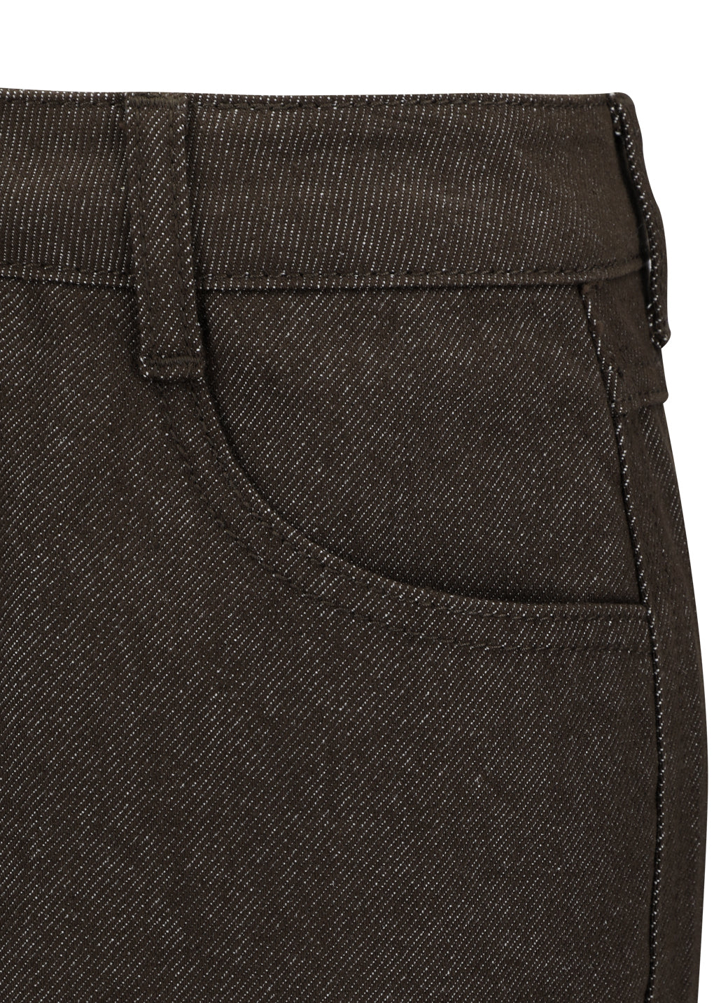 color indigo denim, brown