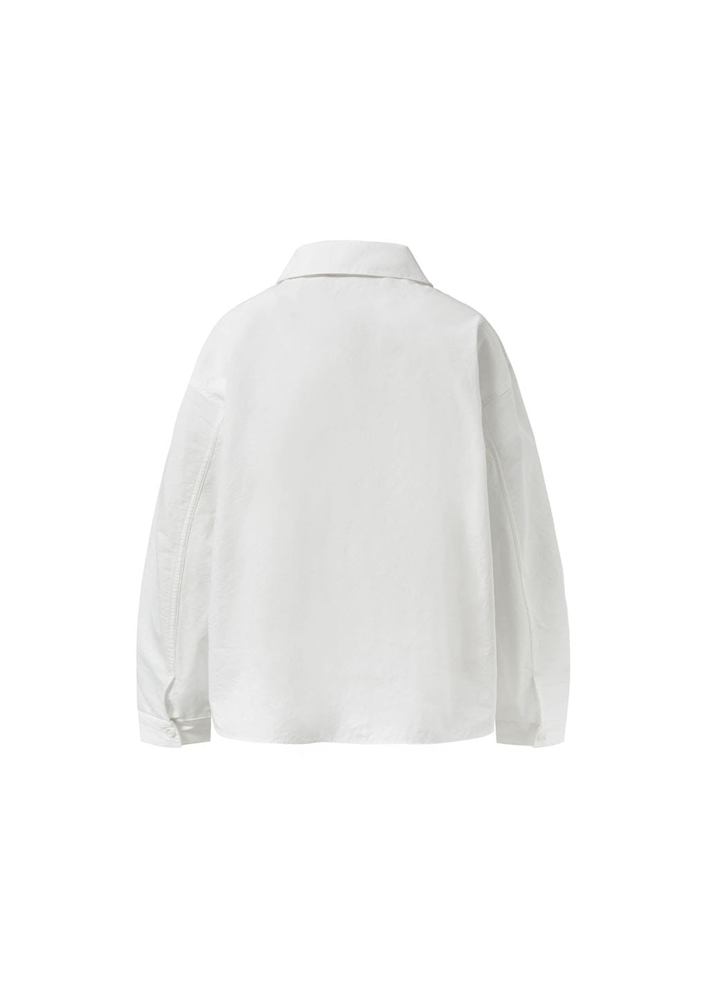 cotton nylon pocket shirts, white
