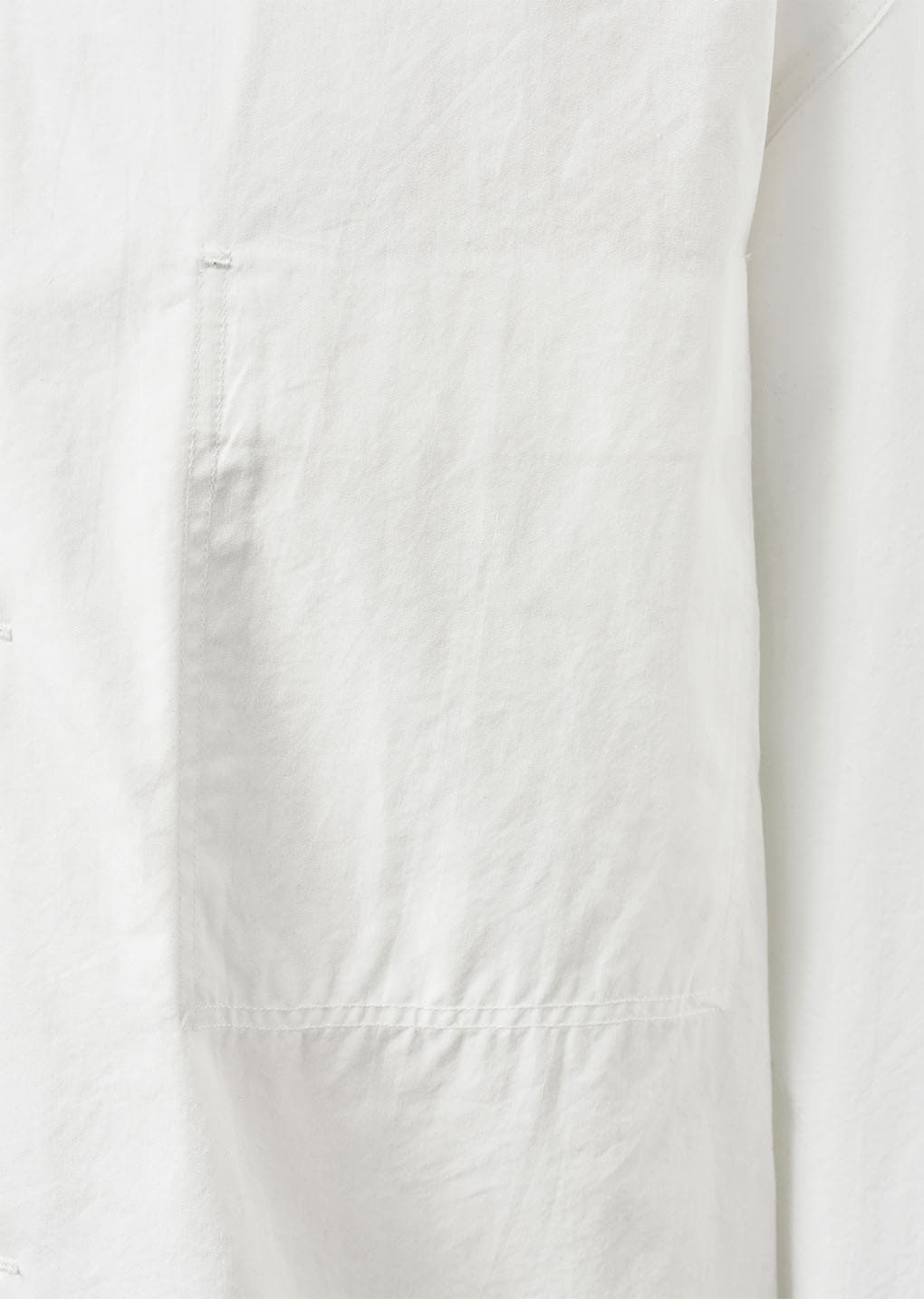 cotton nylon pocket shirts, white