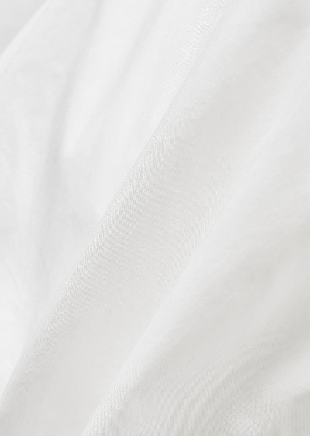 cotton volume shirring shorts, white