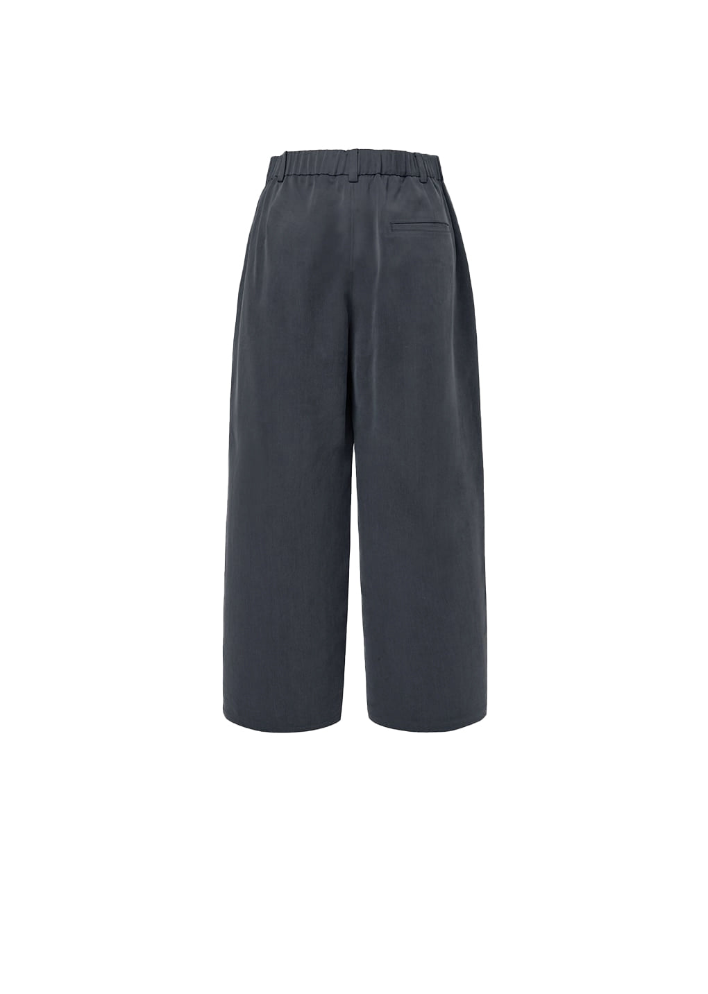 cupro two tuck pants, charcoal