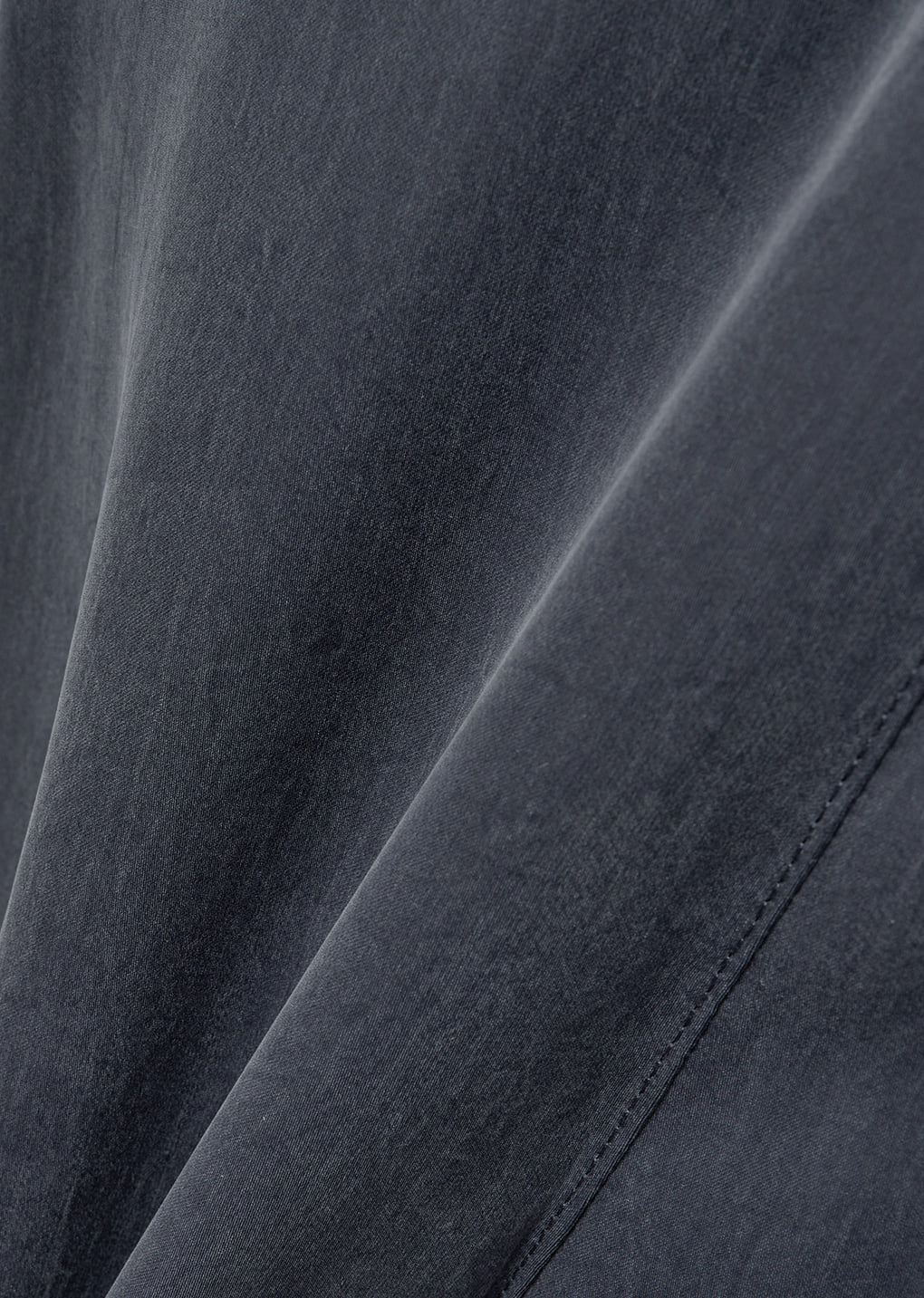 cupro two tuck pants, charcoal