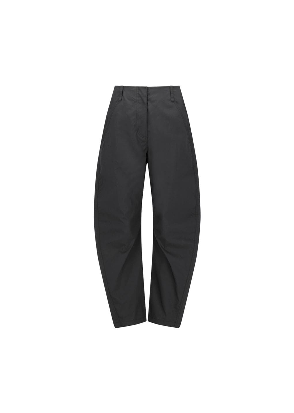 curved pants, charcoal