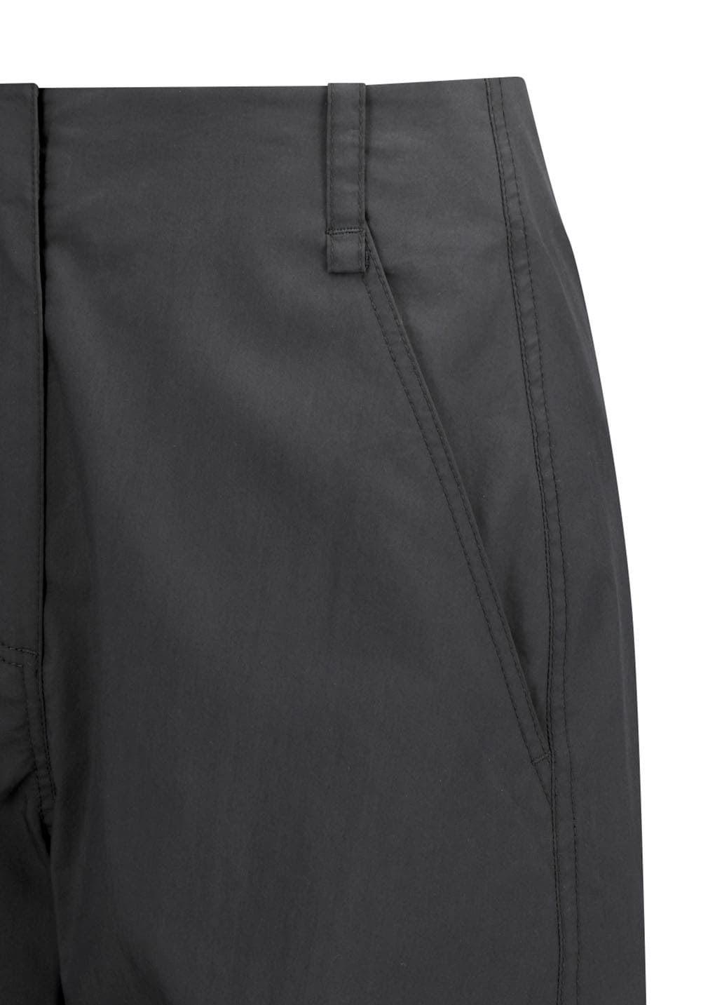 curved pants, charcoal