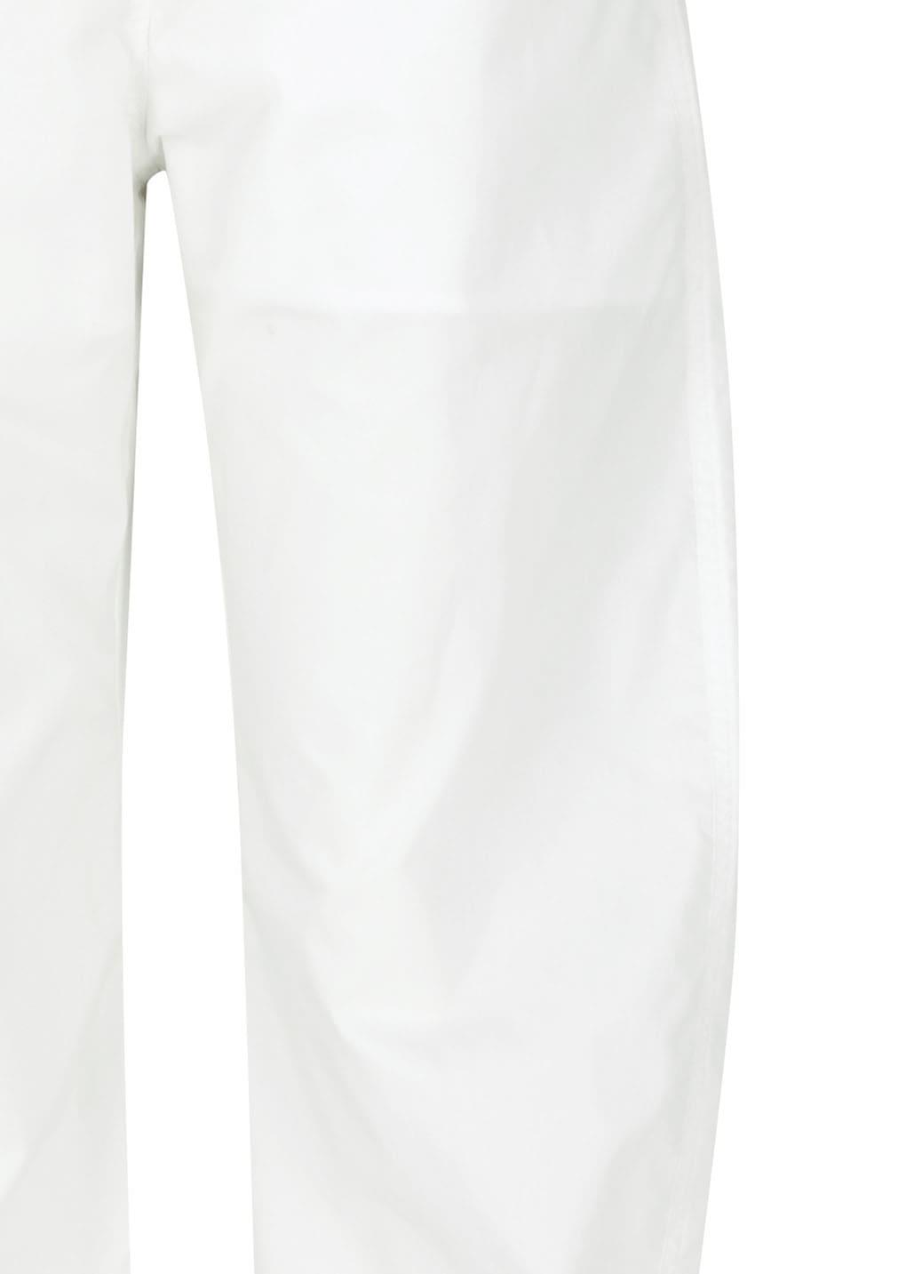curved pants, white