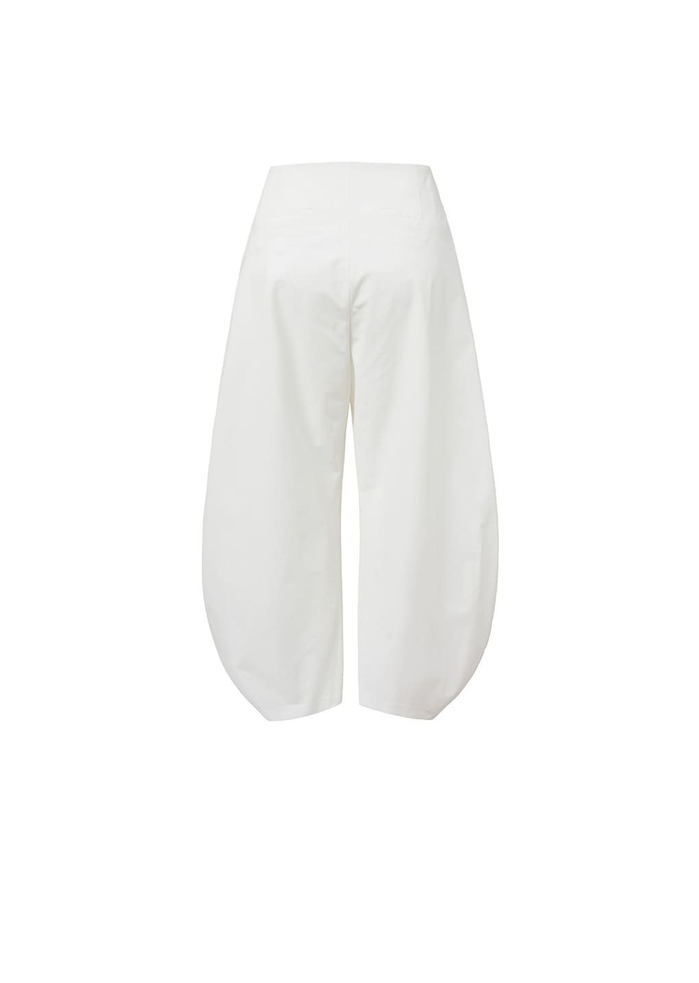 CURVED SILHOUETTE PANTS, WHITE