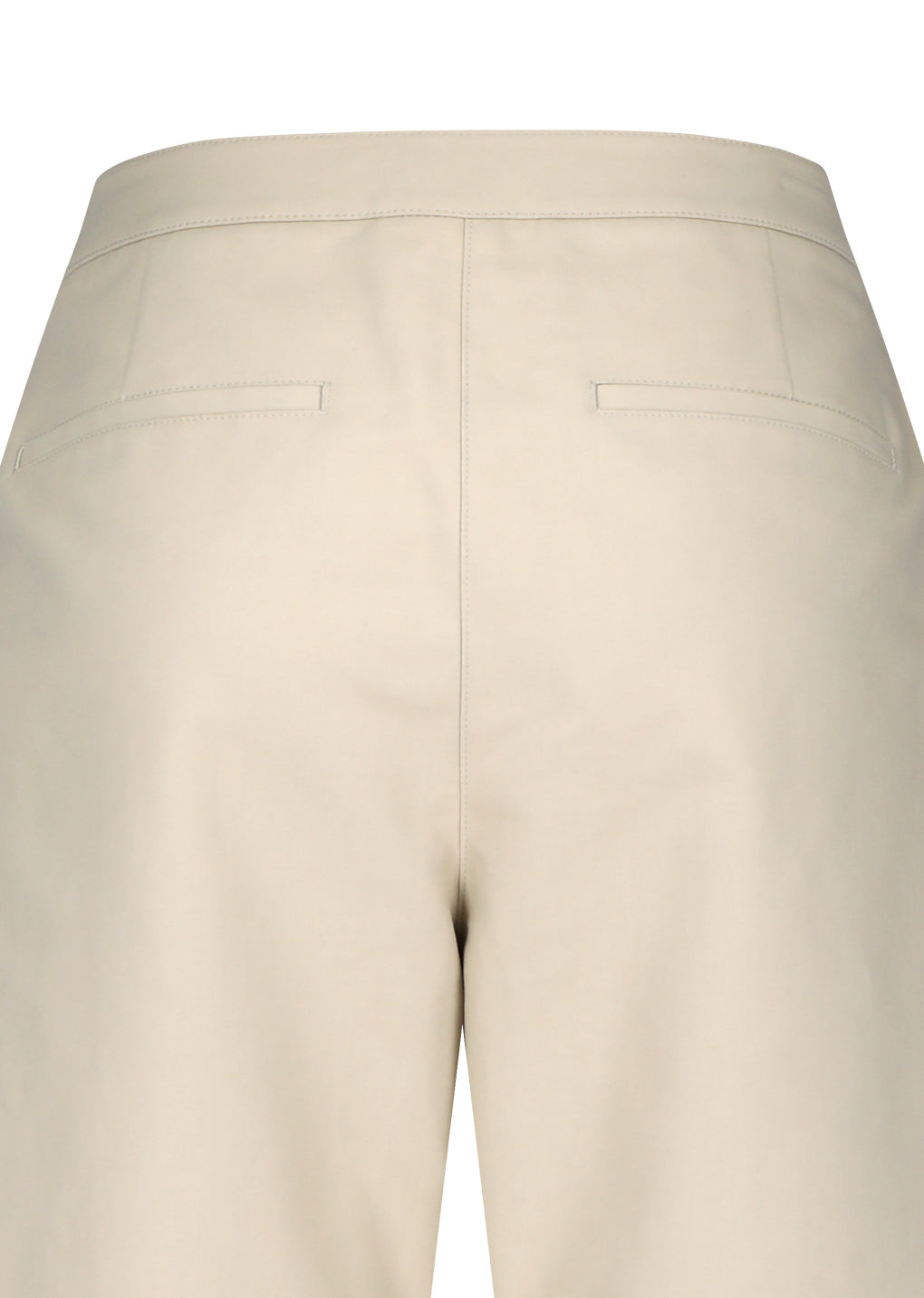 curved long pants, beige