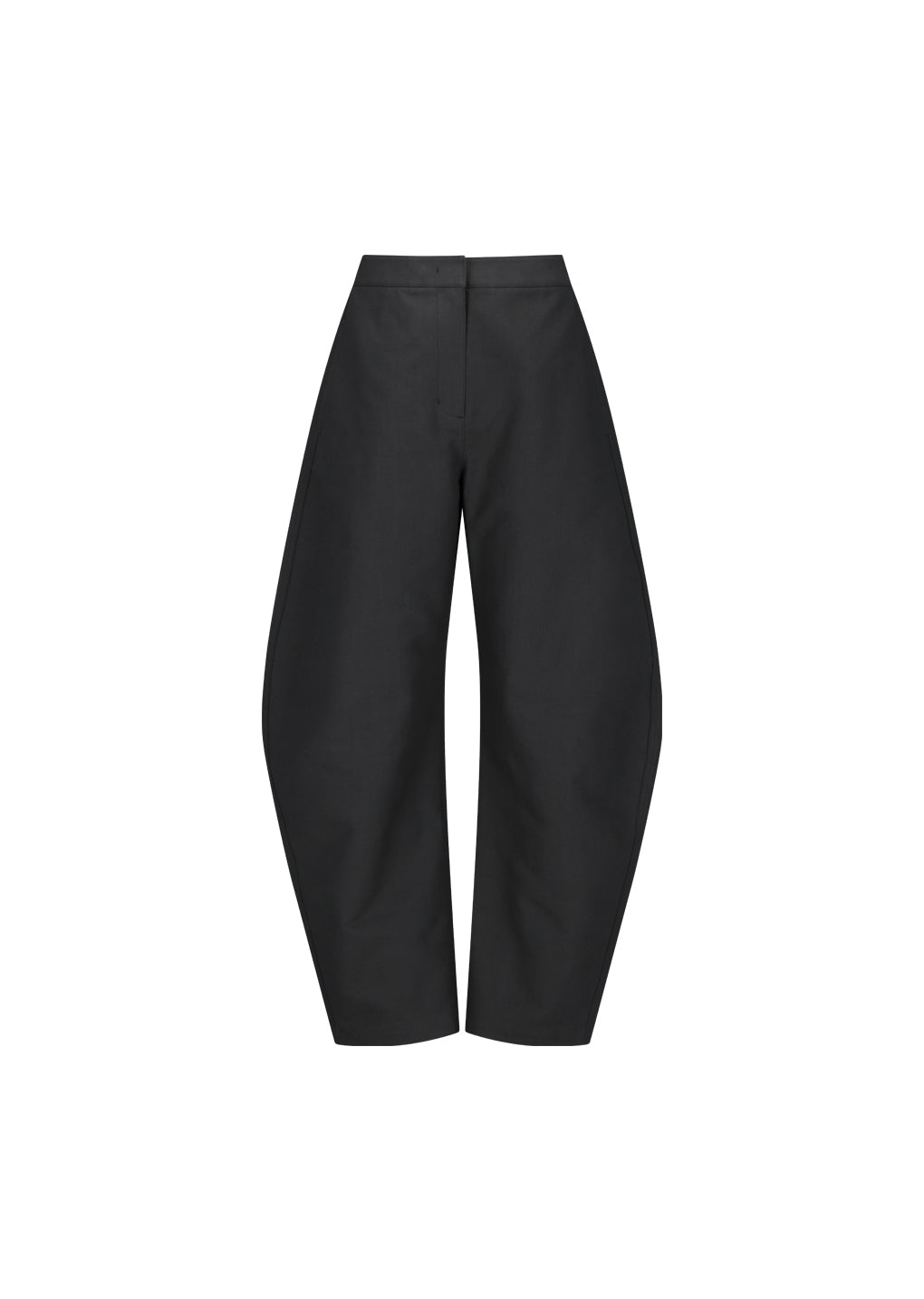 curved long pants, charcoal