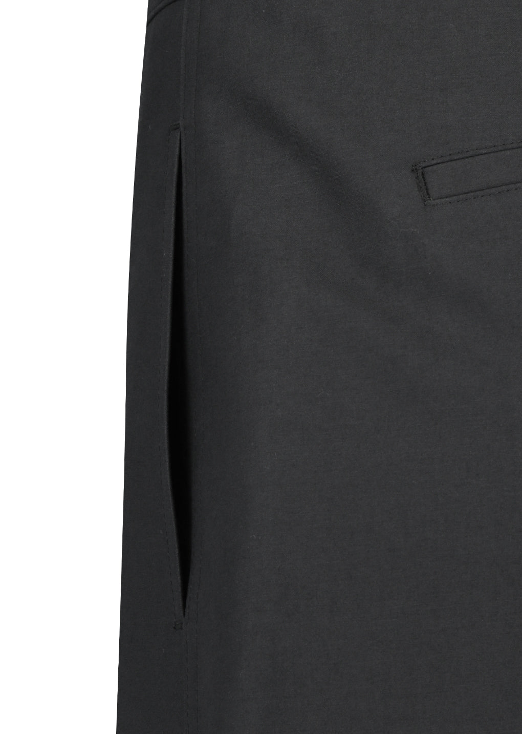 curved long pants, charcoal