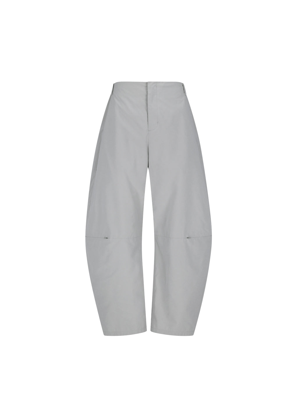 curved zip banding pants, grey