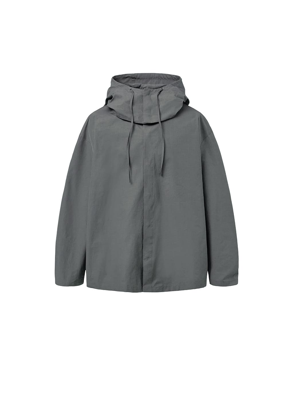 DETACHABLE HOODIE SHIRTS, CHARCOAL