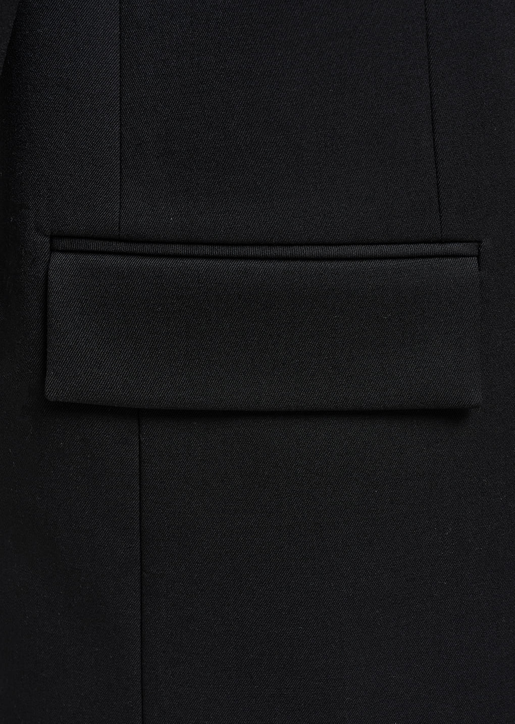 double breasted wool jacket, black