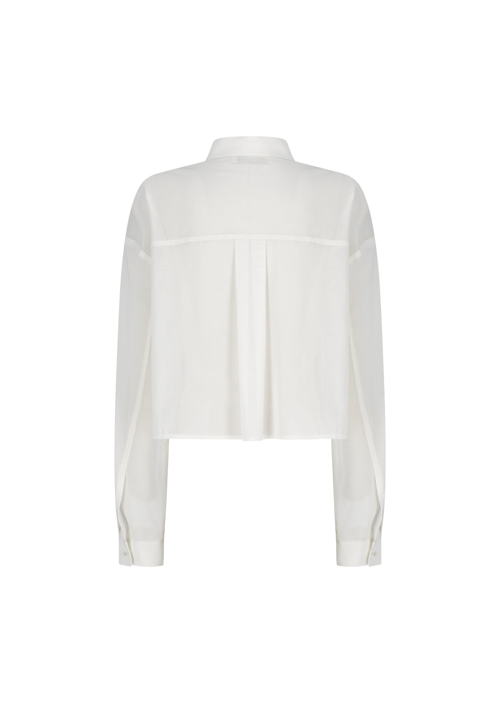 drawer pocket crop shirts, ivory